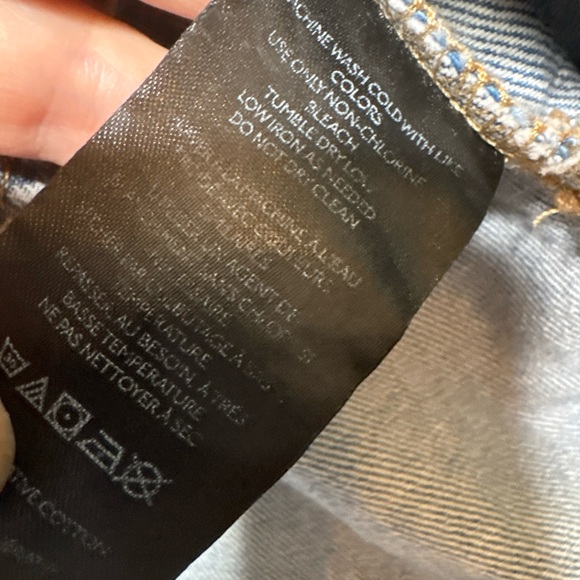 Anthropologie Pilcro The Becca Denim Shirt Large Regenerative Cotton Acid Wash - Picture 8 of 13